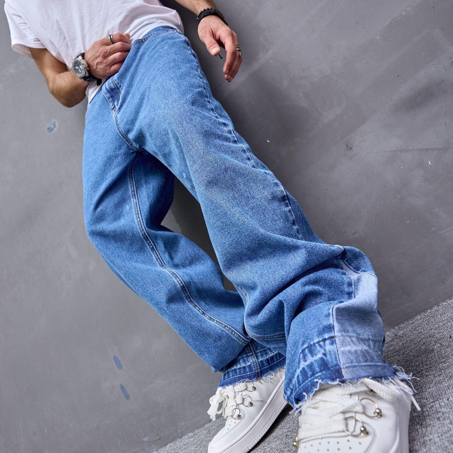 Vintage Casual Jeans Men American Style Trend - Hipster Collections