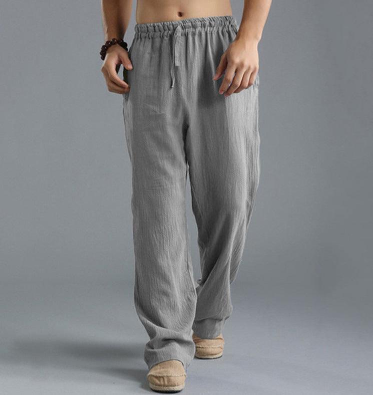 Men's Loose Casual Pants Linen Breathable Sports Trousers - Hipster Collections