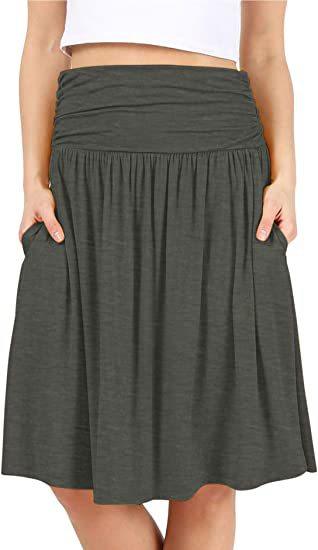 European And American Women's Clothing Pleated Elegant Midi Skirt - Hipster Collections