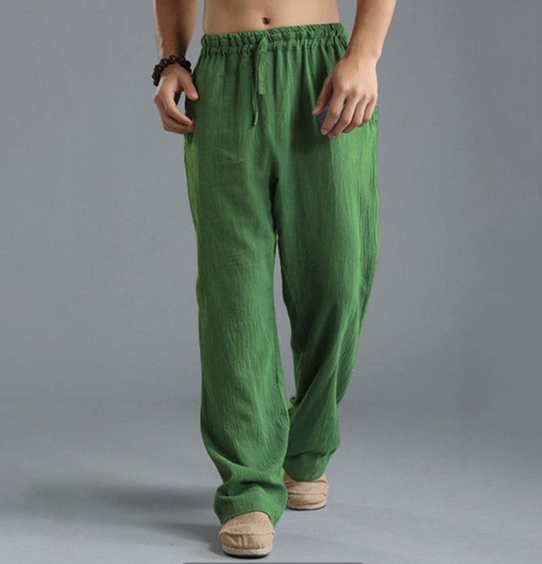 Men's Loose Casual Pants Linen Breathable Sports Trousers - Hipster Collections