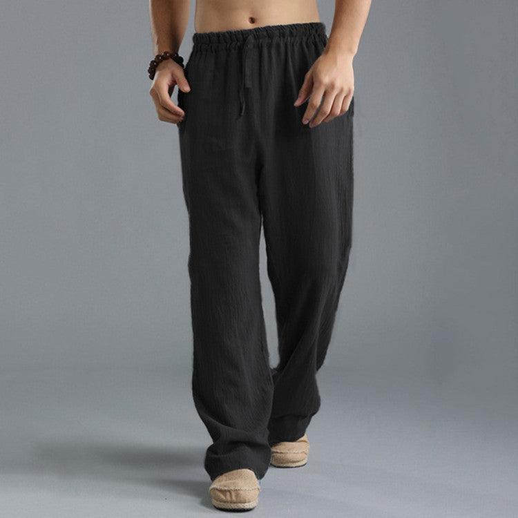 Men's Loose Casual Pants Linen Breathable Sports Trousers - Hipster Collections