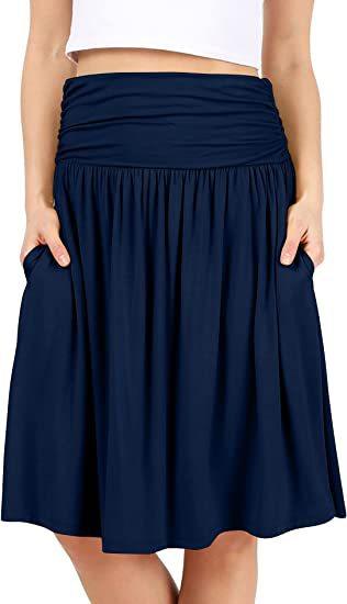 European And American Women's Clothing Pleated Elegant Midi Skirt - Hipster Collections