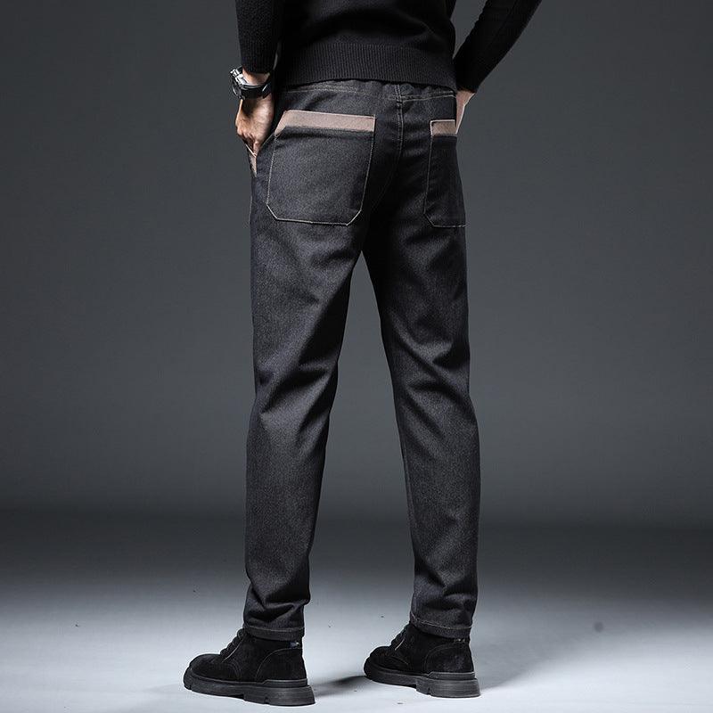 Embroidery Trend Slim Straight Pants Men - Hipster Collections