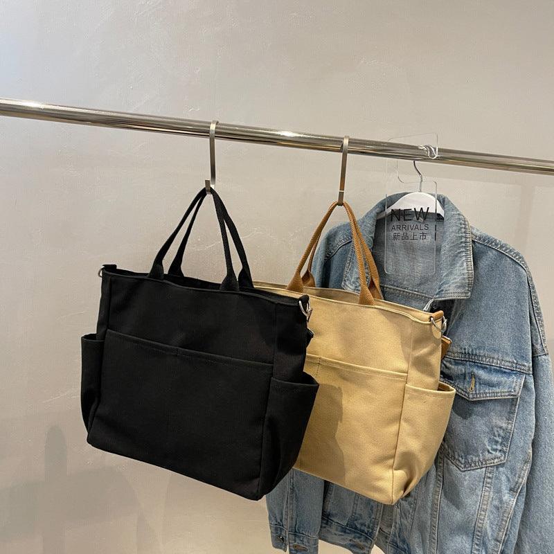 Women's Autumn Capacity Retro Simple Canvas Bag - Hipster Collections
