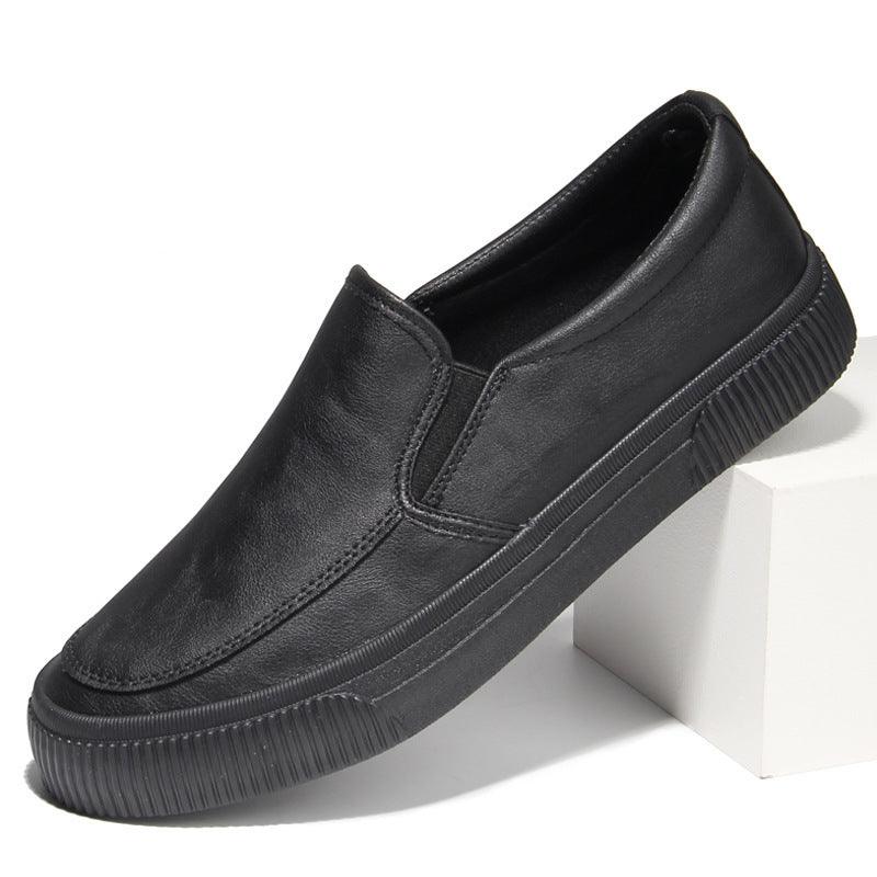 All-matching Men's Leather Shoes Breathable Casual Fashion Low-top Sneakers - Hipster Collections