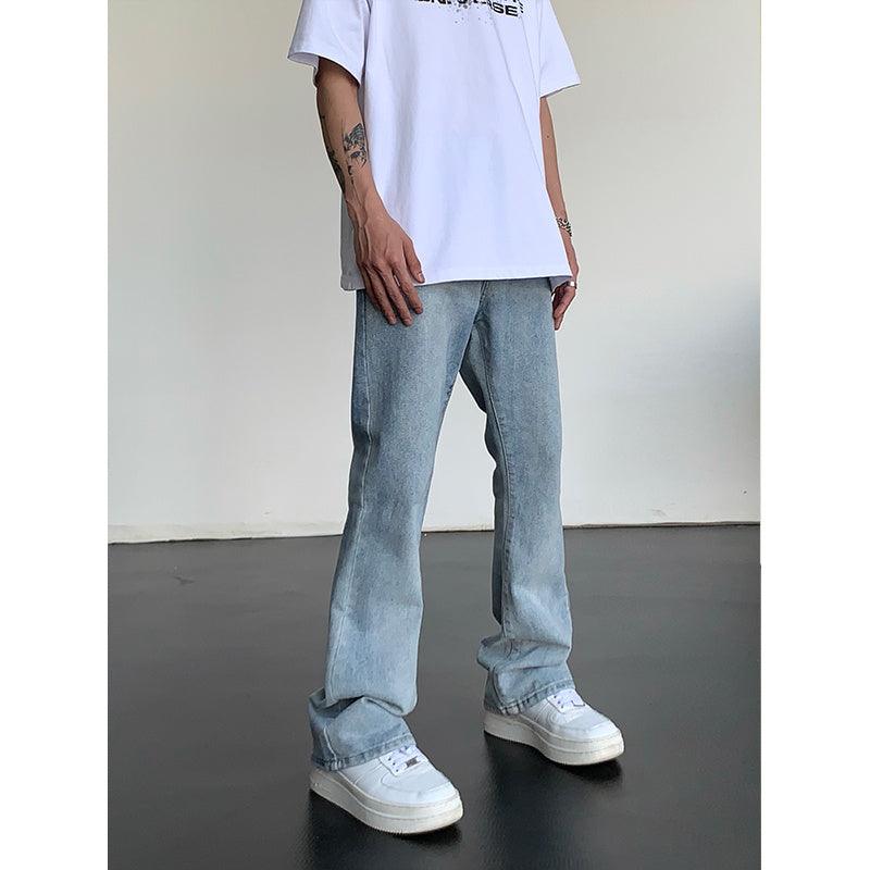 High Street Retro Casual Slightly Flared Jeans - Hipster Collections