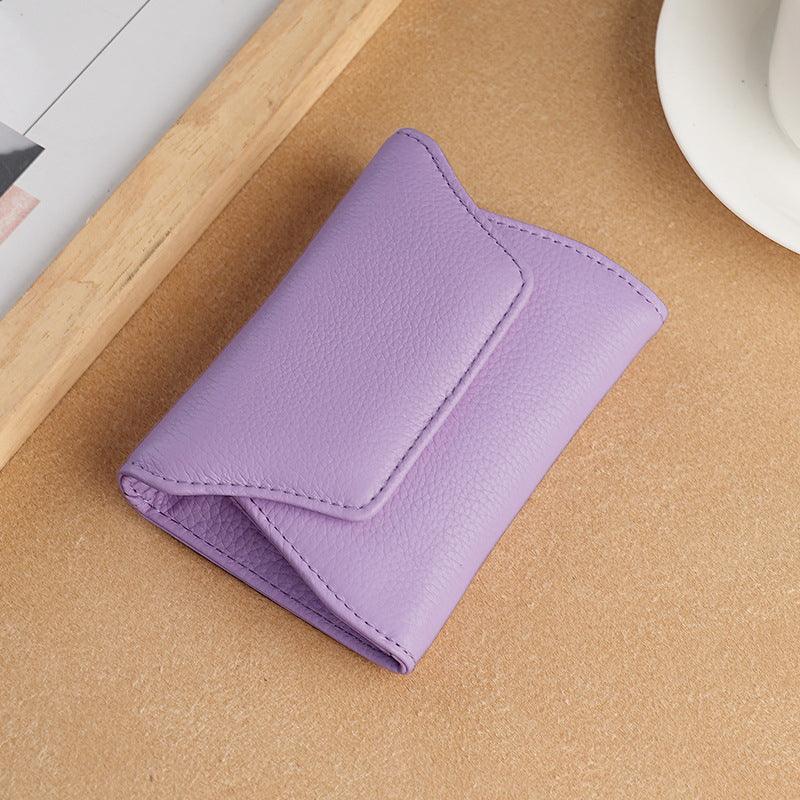Japanese Coin Purse Cowhide Multi-functional Small Leather Card Holder - Hipster Collections