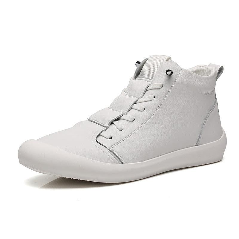 Men's Leather High-top Casual Ankle Boots - Hipster Collections