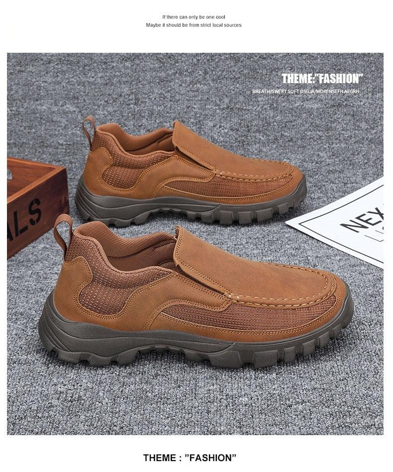 Men's Loafer Casual Business Leather Shoes Plus Size 46 Lightweight Men's Shoes - Hipster Collections