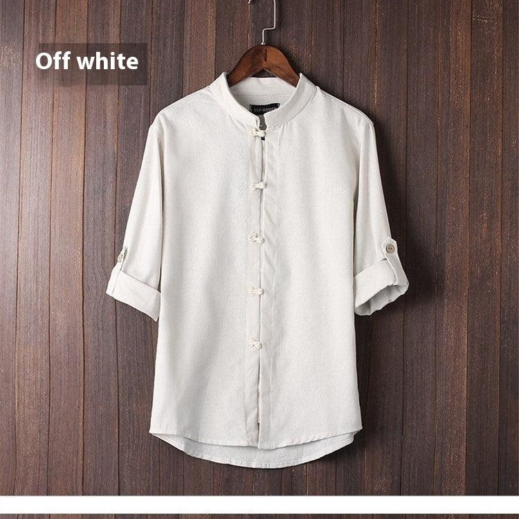 Men's Linen Vintage Plus Size Shirt - Hipster Collections