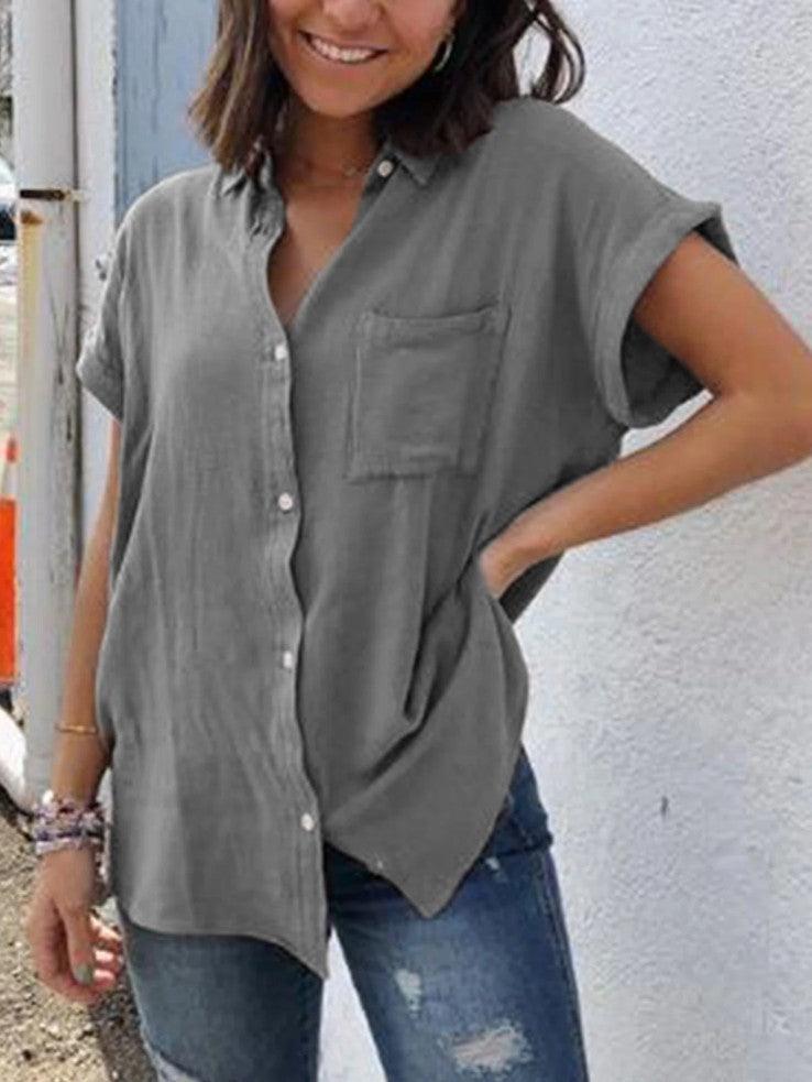 Casual Cotton And Linen Short Sleeve - Hipster Collections