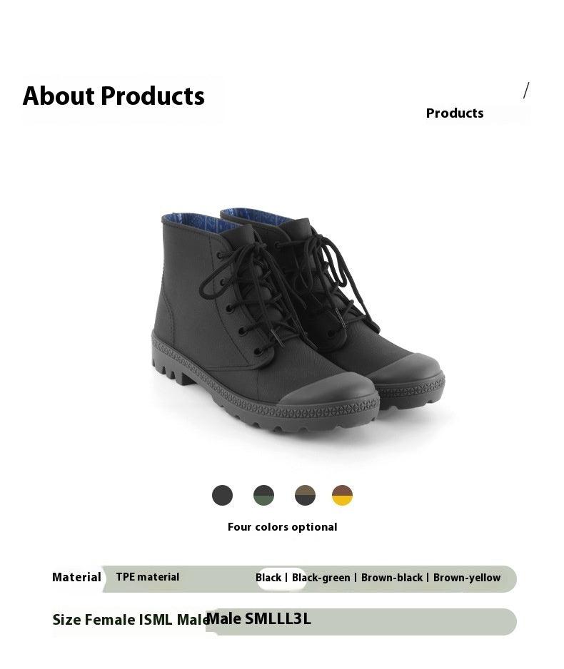 Rain Waterproof Rubber Short Boots - Hipster Collections