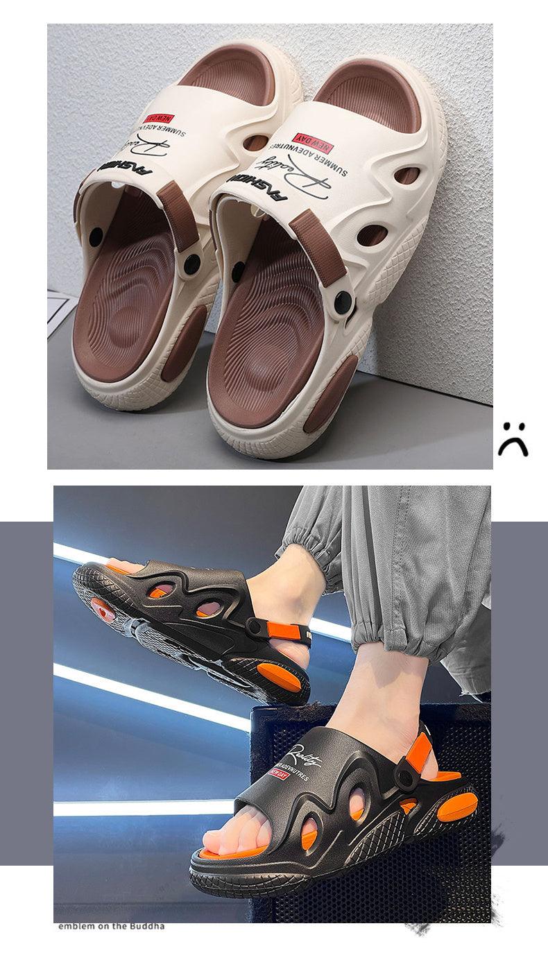 Slippers Men's Summer Outdoor Slip-on Sandals - Hipster Collections
