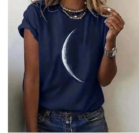 3D Digital Printing Pullover Loose Diagonal Collar Women's T-shirt Short Sleeve - Hipster Collections