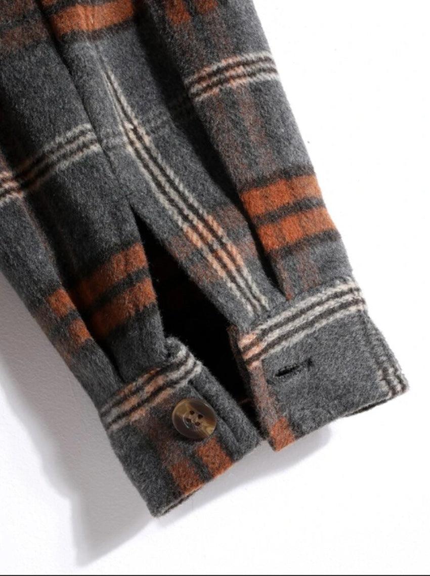 Plaid Printed Long-sleeved Shirt Autumn Trendy Cardigan Casual Shirt - Hipster Collections