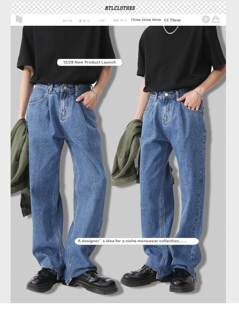 Simple Retro Casual Jeans Irregular - Hipster Collections