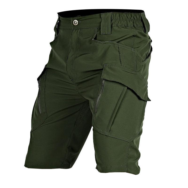 Men's Middle Pants Five-point Breathable Stretch Overalls IX9 Quick-drying Tactical Shorts - Hipster Collections