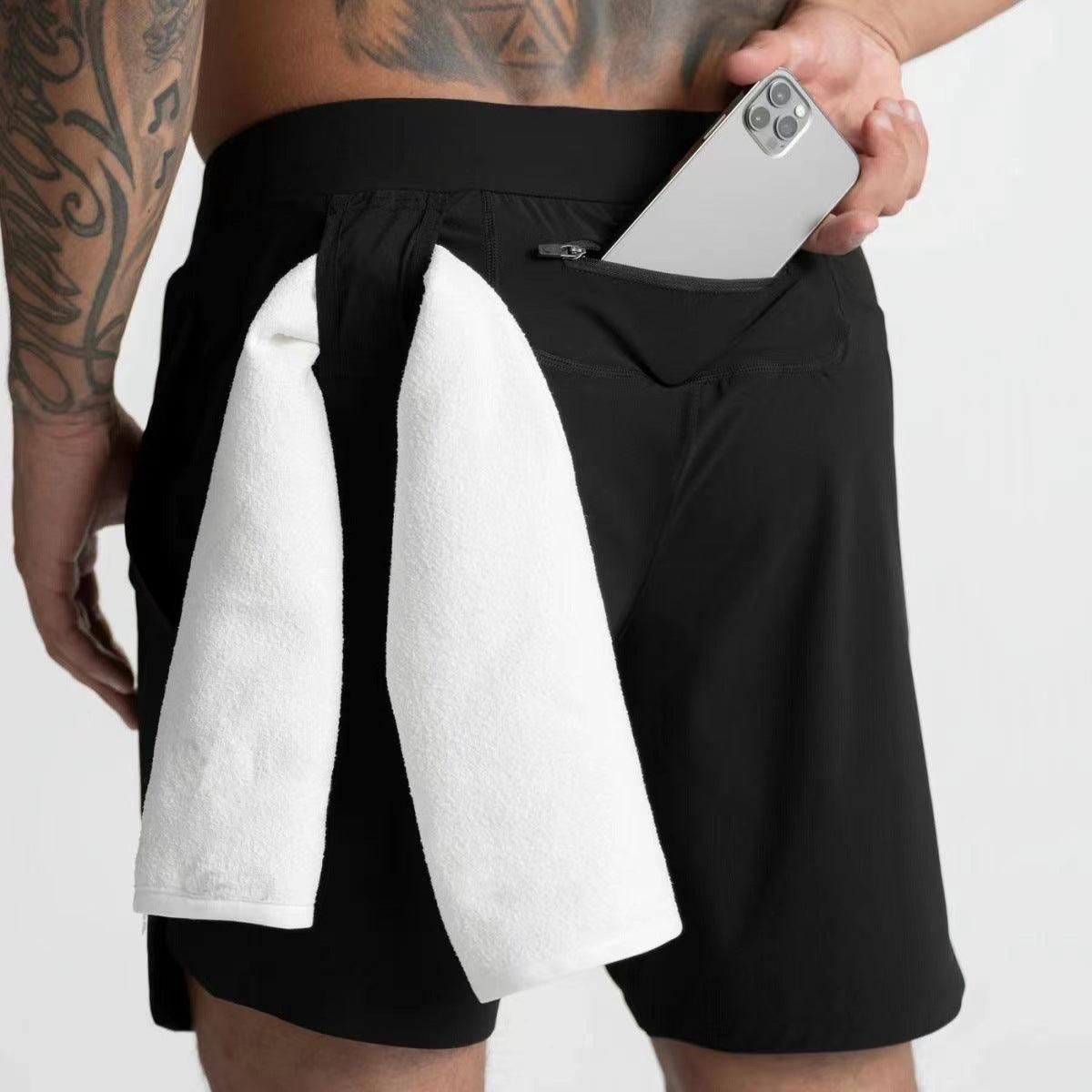 Men's Shorts Running Sports Breathable Quick-dry Casual American Fifth Pants - Hipster Collections
