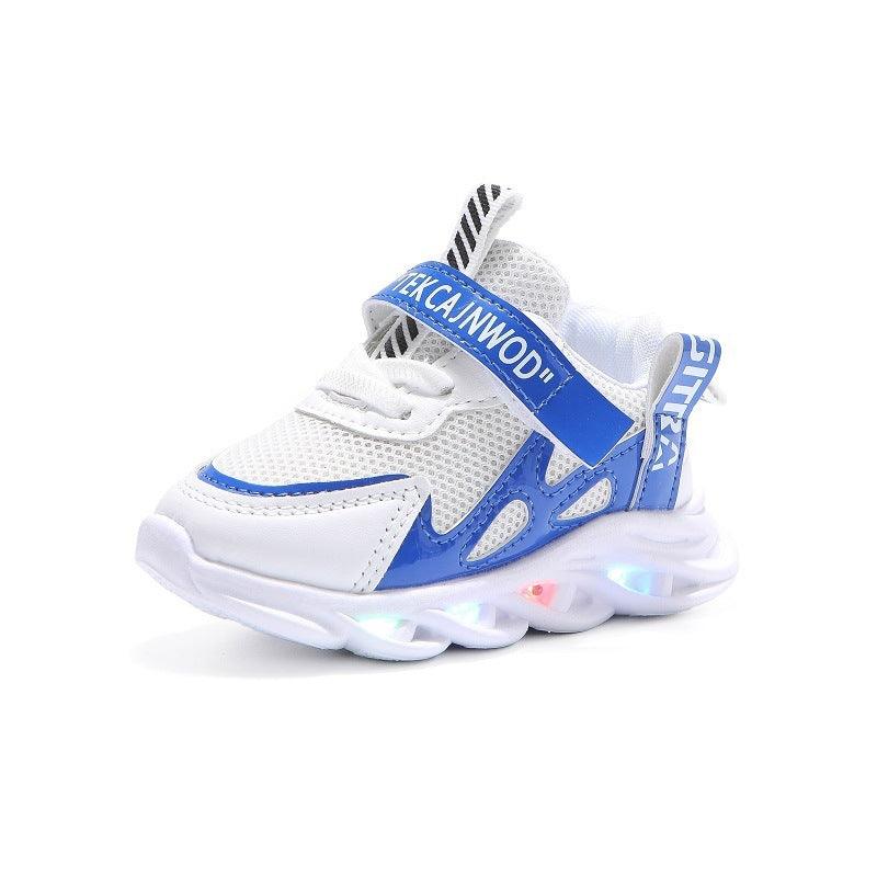 Children's Alphabet Webbing Mesh Breathable Kids Luminous Shoes Casual Sports Shoes - Hipster Collections