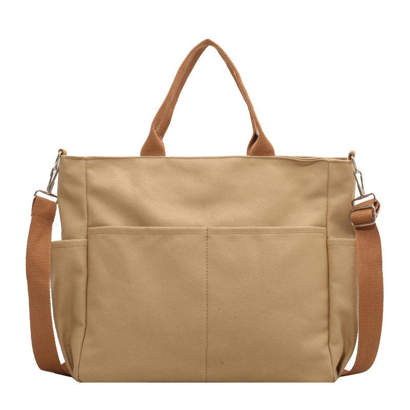 Women's Autumn Capacity Retro Simple Canvas Bag - Hipster Collections
