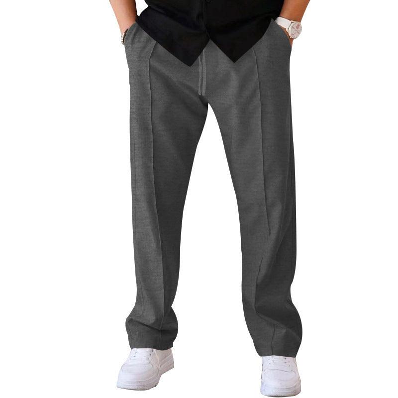 Men's Trousers Sports Casual Loose Straight Pants With Drawstring Design Clothing - Hipster Collections