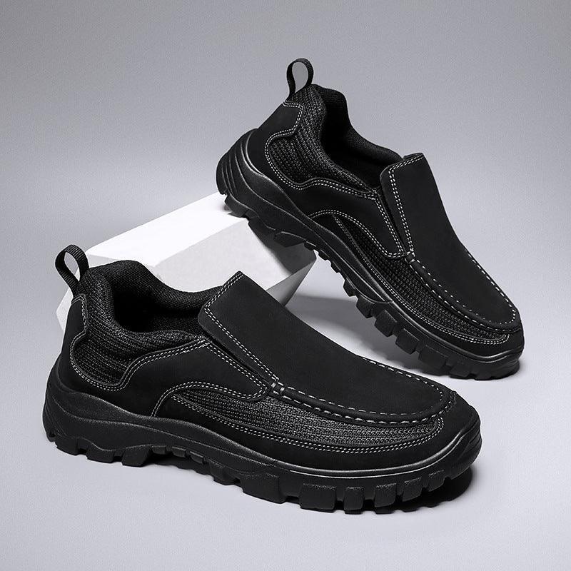 Men's Loafer Casual Business Leather Shoes Plus Size 46 Lightweight Men's Shoes - Hipster Collections