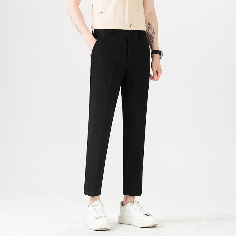 Light Luxury Men's Casual Small Trousers Stretch Pencil Pants Men's Trousers - Hipster Collections