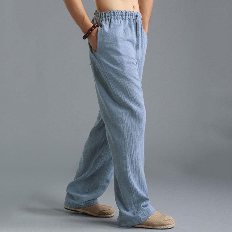 Men's Breathable Linen Loose Casual Sports Pants - Hipster Collections