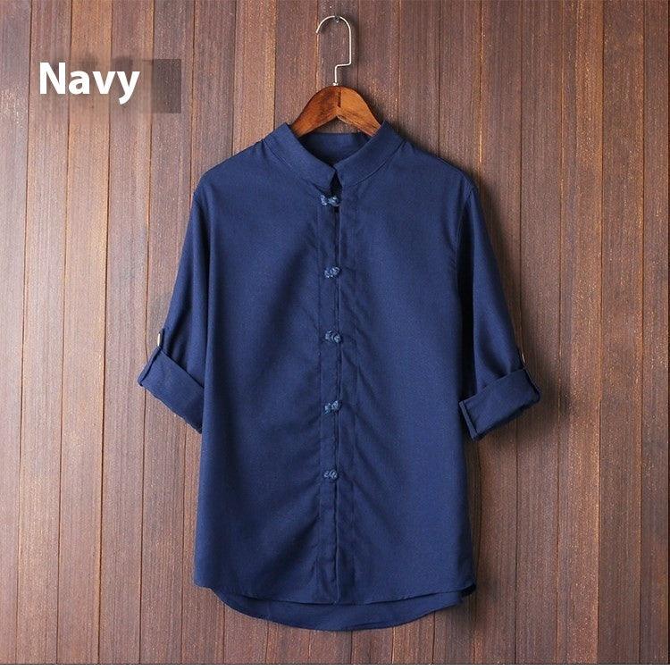 Men's Linen Vintage Plus Size Shirt - Hipster Collections