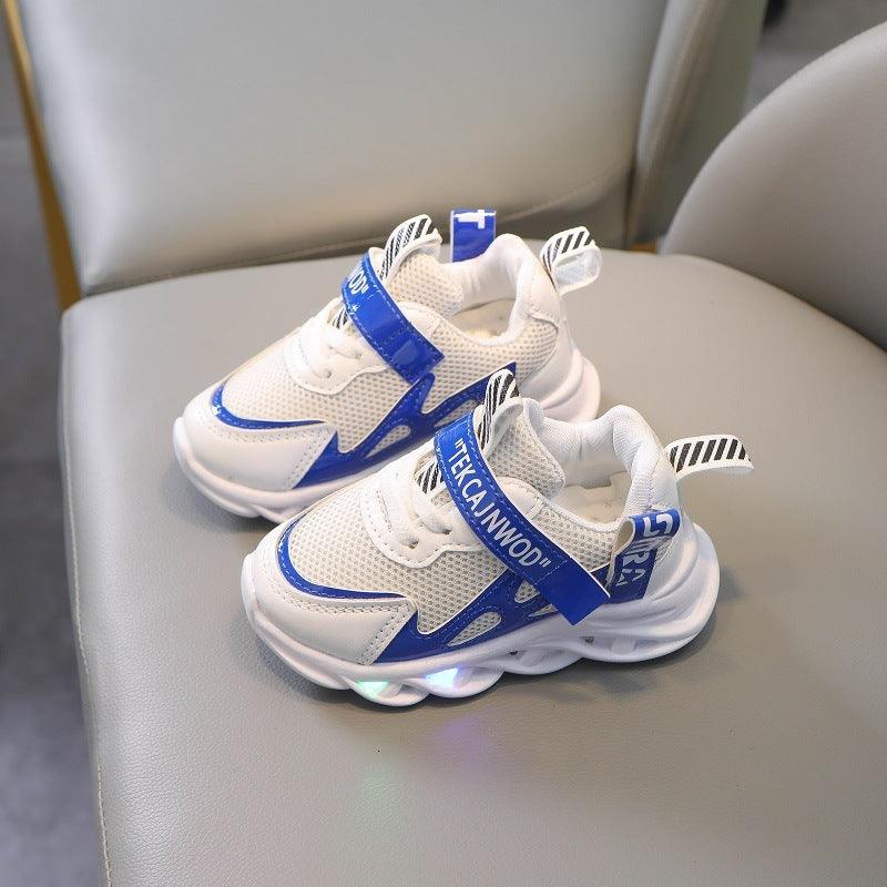 Children's Alphabet Webbing Mesh Breathable Kids Luminous Shoes Casual Sports Shoes - Hipster Collections