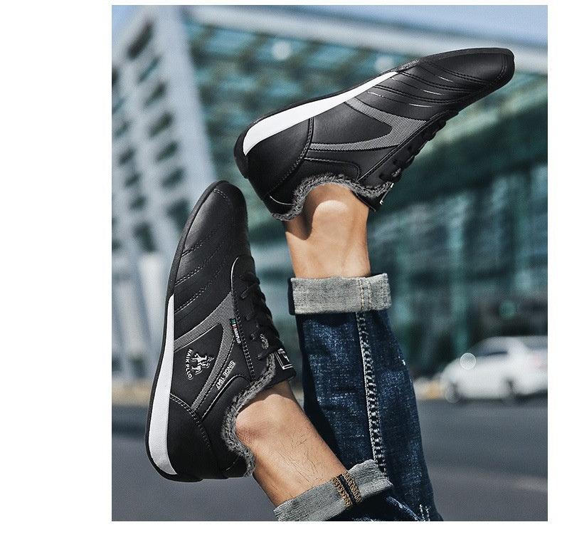 Autumn And Winter Cotton-padded Shoes With Velvet Men's Casual Sneaker - Hipster Collections