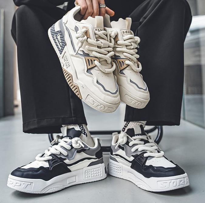 Men's Shoes Summer Versatile Platform Casual Flat Shoes Non-slip Youth Fashionable Sports Shoes - Hipster Collections