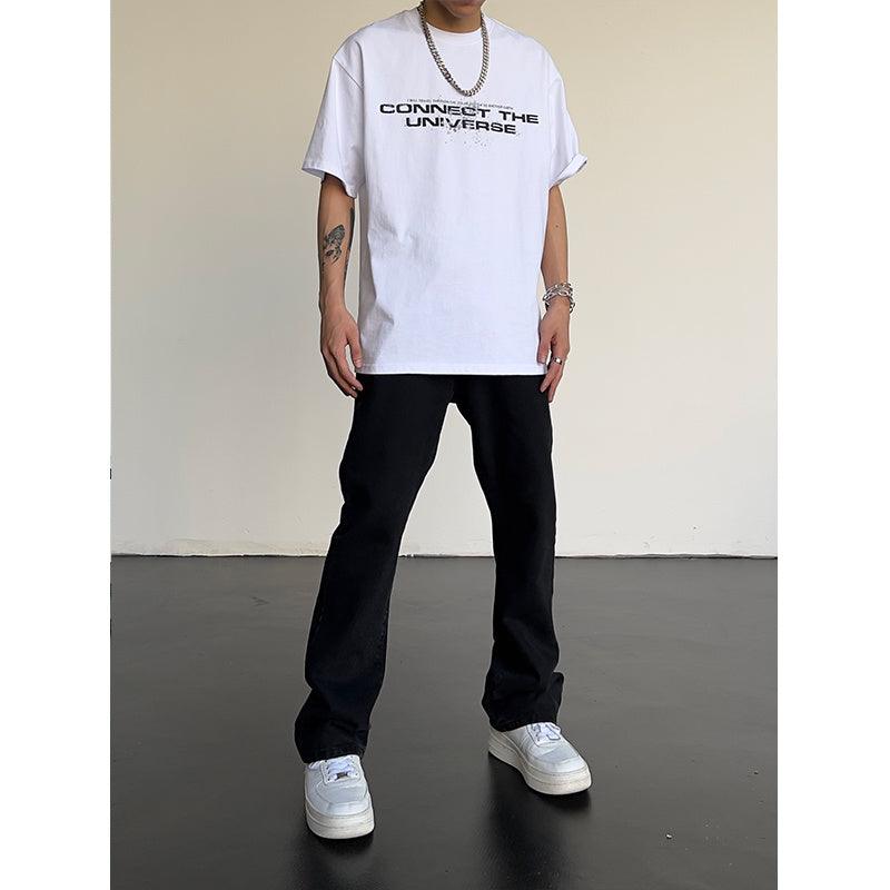 High Street Retro Casual Slightly Flared Jeans - Hipster Collections