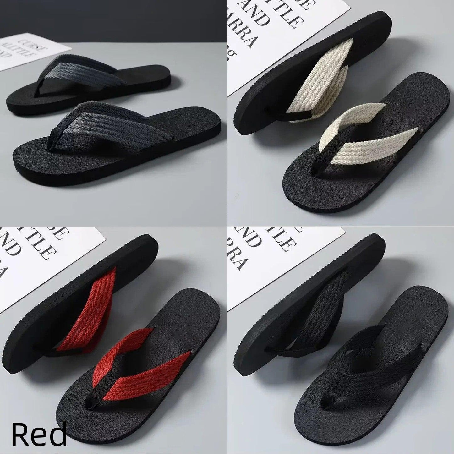 Men's Thick-soled Flip-flops Non-slip Fashion Beach Shoes - Hipster Collections