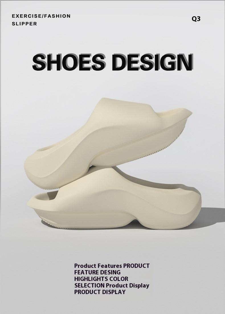 Thick-soled Daddy Slippers Non-slip Wear-resistant Home Couple Outdoor Eva Drooping Sandals - Hipster Collections