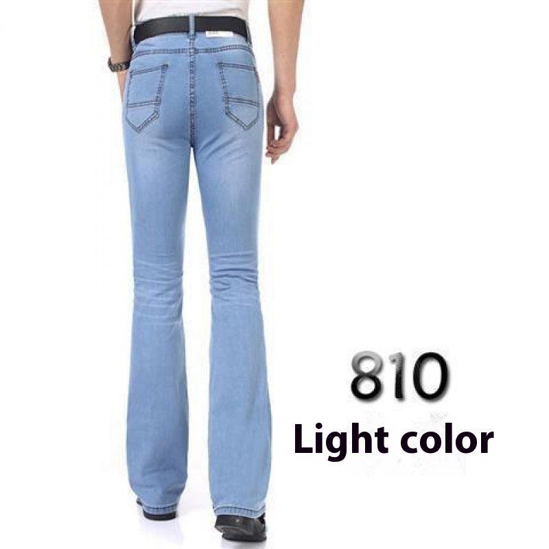 Men's Flared Pants Elastic Denim - Hipster Collections