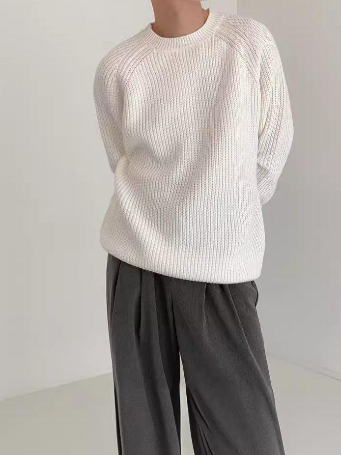 Sweater Men's Loose And Lazy Style All-matching Pullover Thickened Sweater - Hipster Collections