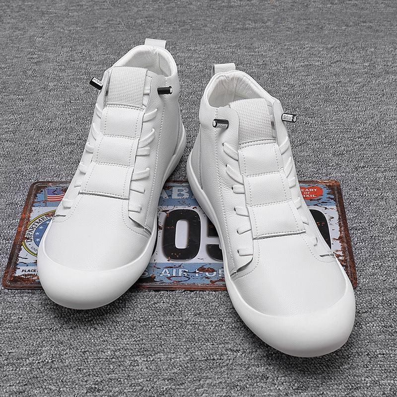Men's Leather High-top Casual Ankle Boots - Hipster Collections