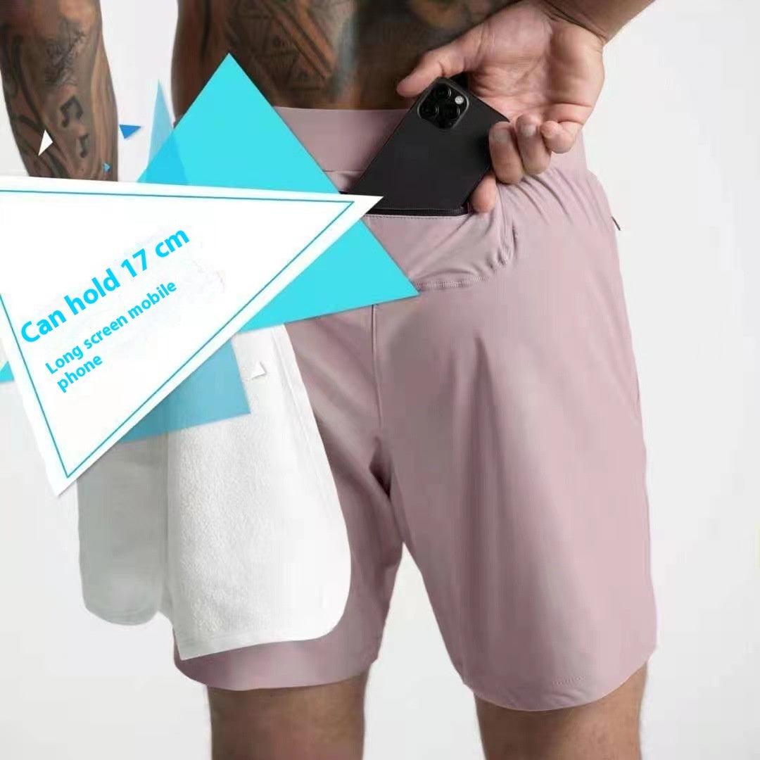 Men's Shorts Running Sports Breathable Quick-dry Casual American Fifth Pants - Hipster Collections