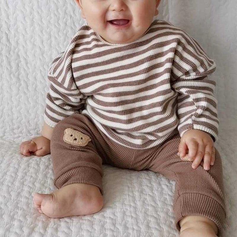 Cute And Comfortable Striped Top For Babies - Hipster Collections