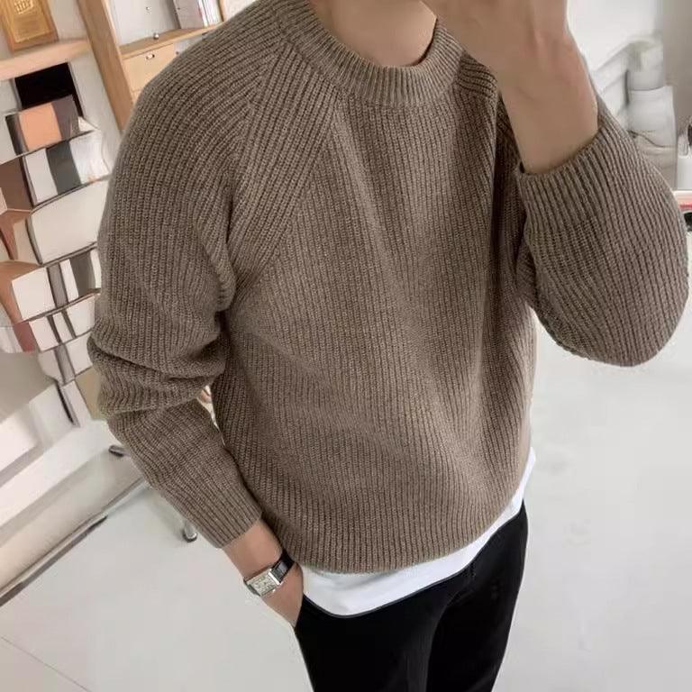 Sweater Men's Loose And Lazy Style All-matching Pullover Thickened Sweater - Hipster Collections
