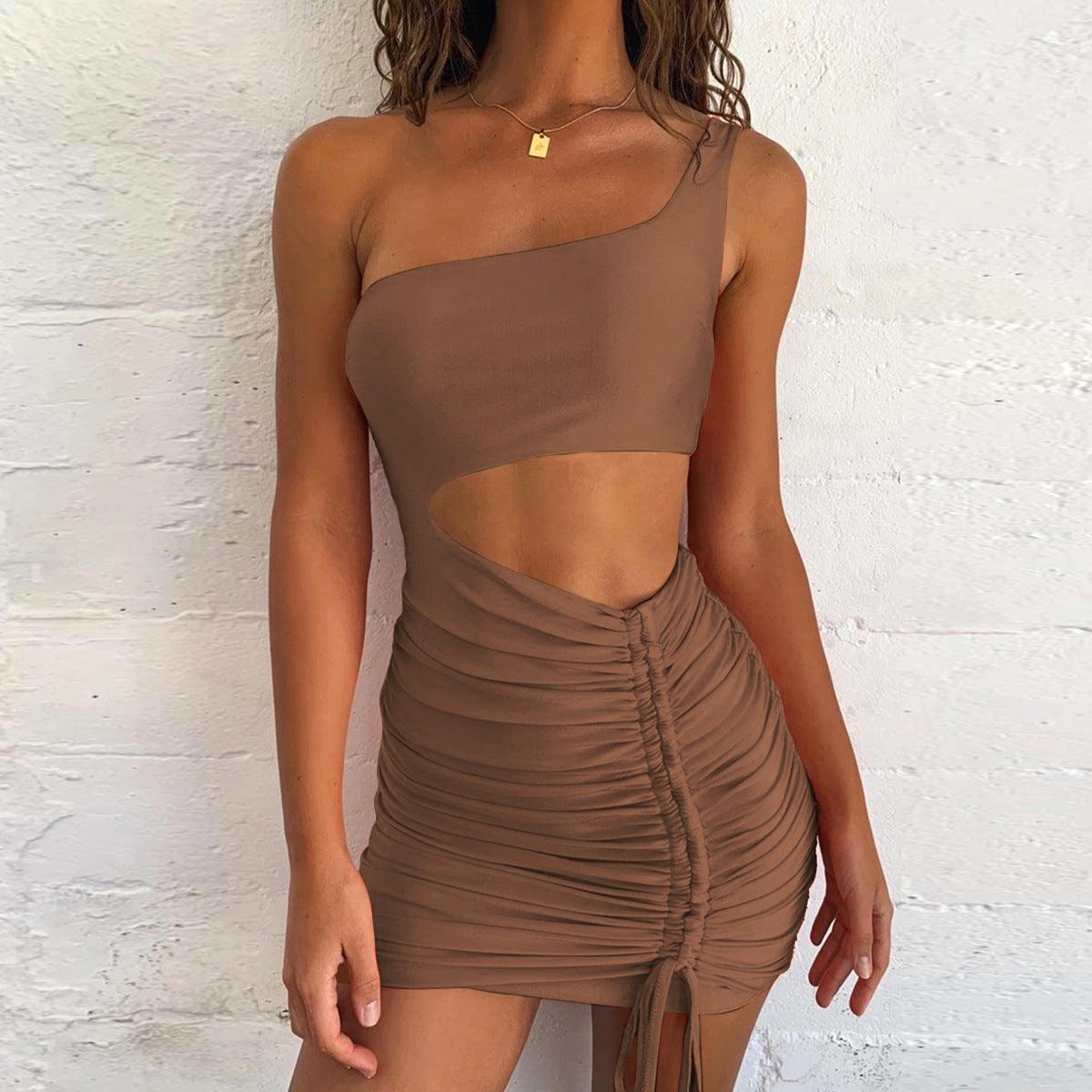 Lace Up Hollow Ladies Dress - Hipster Collections