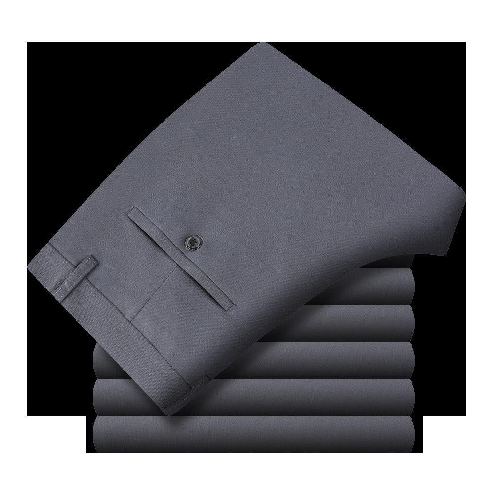Straight Business Casual Men's Trousers Ice Silk - Hipster Collections