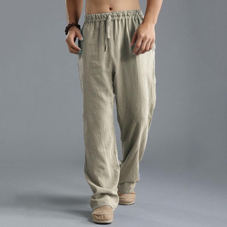 Men's Breathable Linen Loose Casual Sports Pants - Hipster Collections