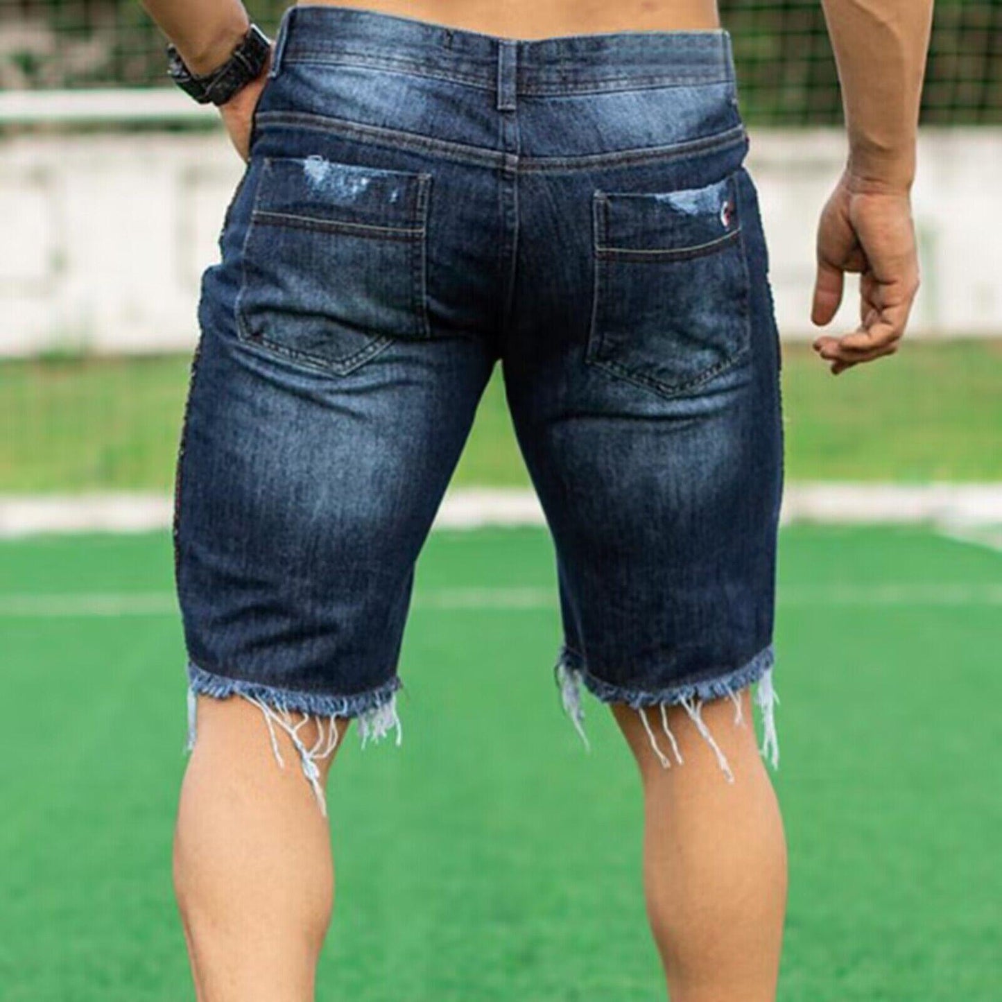 European And American Slim Fit Fashion Jeans Shorts - Hipster Collections