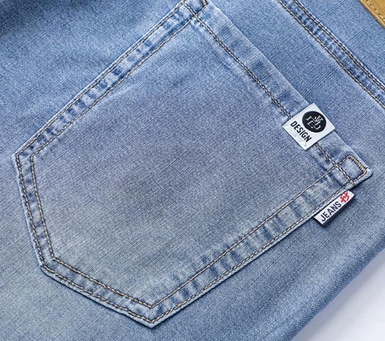 Men's Thin Loose Straight Ice Silk Jeans - Hipster Collections
