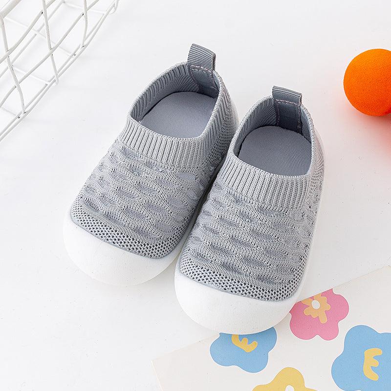 Baby Toddler Shoes Soft Sole Fly Knit Mesh Surface Breathable - Hipster Collections