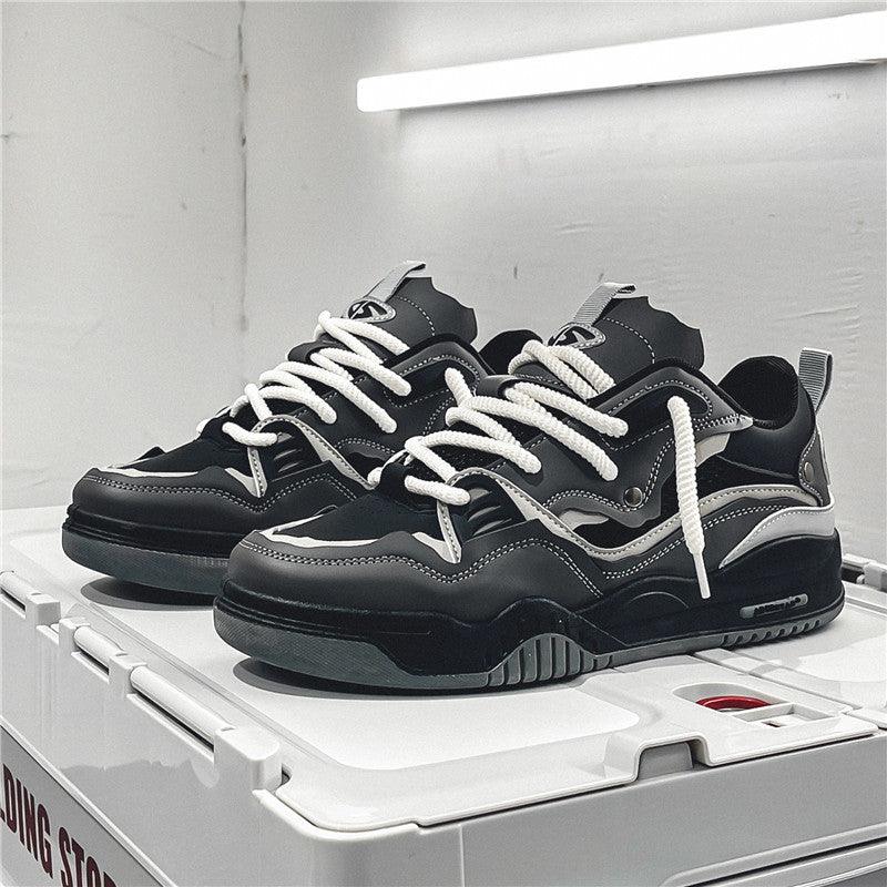 Retro Leisure Height Increasing Non-slip Design Bread Tide Men's Shoes - Hipster Collections