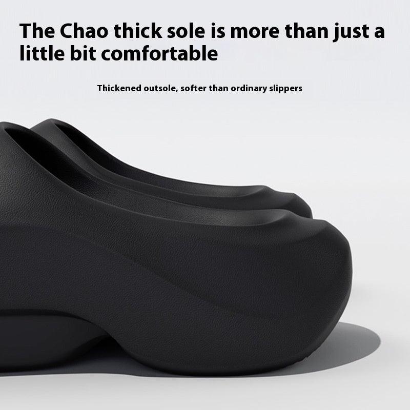 Thick-soled Daddy Slippers Non-slip Wear-resistant Home Couple Outdoor Eva Drooping Sandals - Hipster Collections