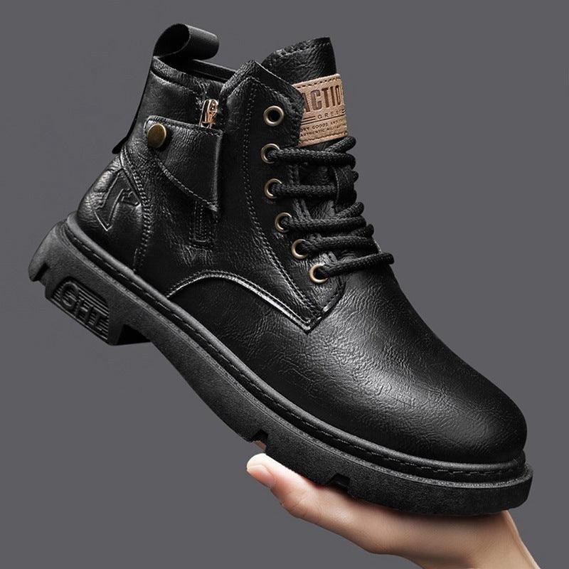 Retro British Style High Cut Martin Boots For Men - Hipster Collections